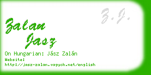 zalan jasz business card